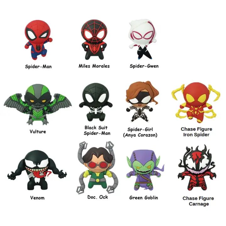 Marvel Classic Spider-Man 3D Foam Key Ring Blind Bag