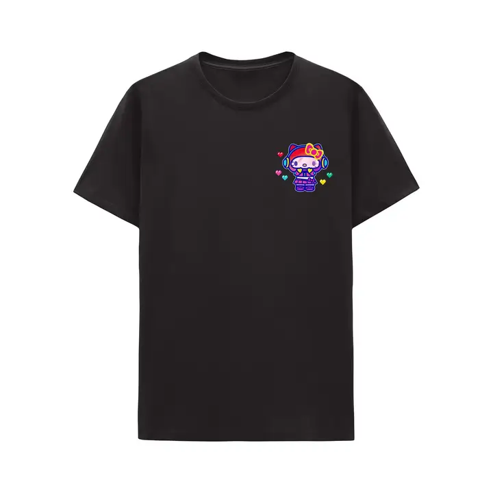 Hello Kitty Arcade 8-Bit Unisex Short Sleeve Graphic T-Shirt Exclusivité Le Repère du Geek