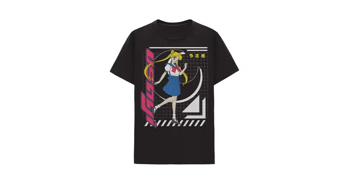 Sailor Moon Usagi Tsukino Double Sided Unisex Short Sleeve Graphic T-Shirt Exclusivité Le Repère du Geek
