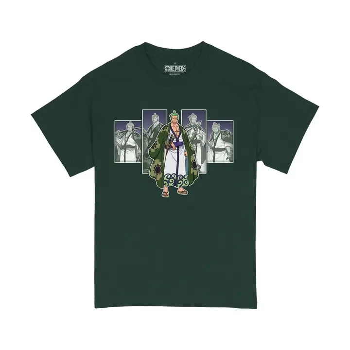 One Piece Zoro Wano Country Arc Double Sided Graphic T-Shirt Exclusivité Le Repère du Geek